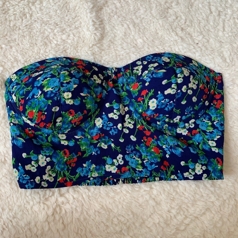 Cherry Corset Crop Top Tube Top